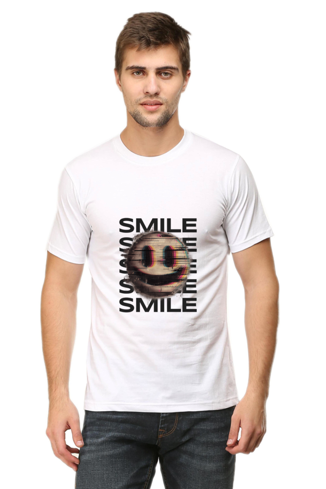 Creepy Smile: White Unisex Tee