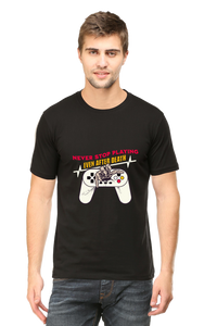 Thumbnail for Never Stop Playing: Black Unisex Gamer Tee