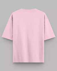 Thumbnail for Oversized Roomy Comfort: Plain Baby Pink Unisex Tee
