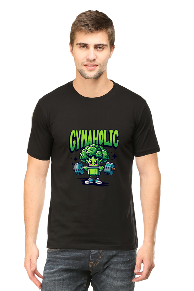 Gymaholic Broc: Black Unisex Tee