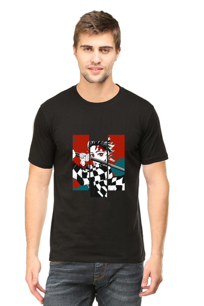 Demon Slayer: Tanjiro Kamado Black Anime Tee