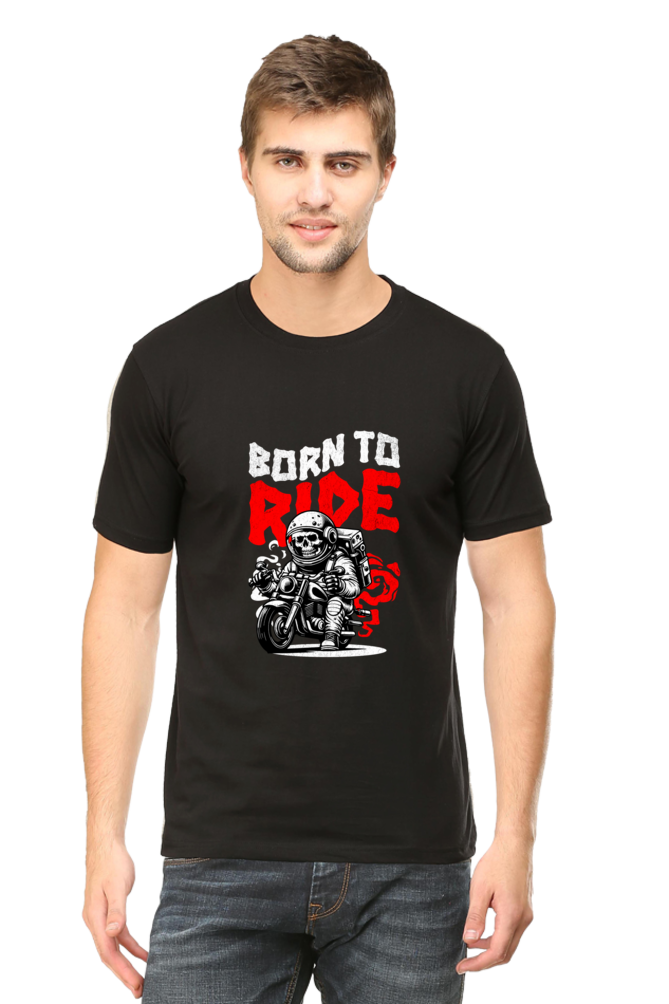 Born To Ride: Black Unisex Biker Tee