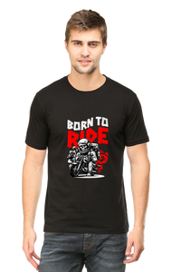 Thumbnail for Born To Ride: Black Unisex Biker Tee