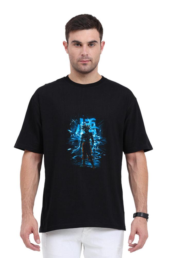 Goku Darkness: Black Oversized Anime Tee