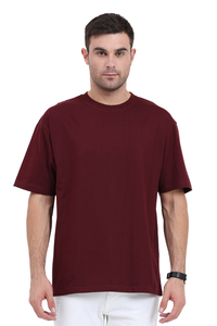 Thumbnail for Ghost Of Uchiha: Madara Oversized Maroon Anime Tee