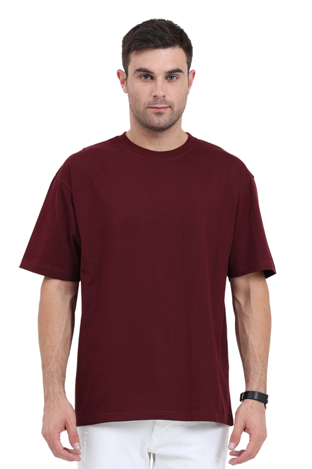Ghost Of Uchiha: Madara Oversized Maroon Anime Tee
