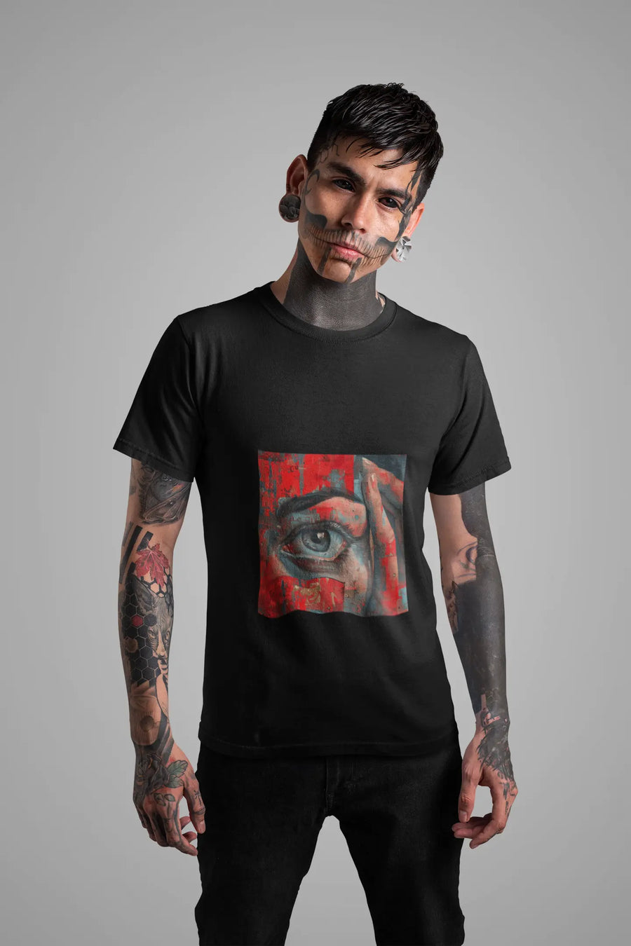 Watching Eye: Unisex Black Tee