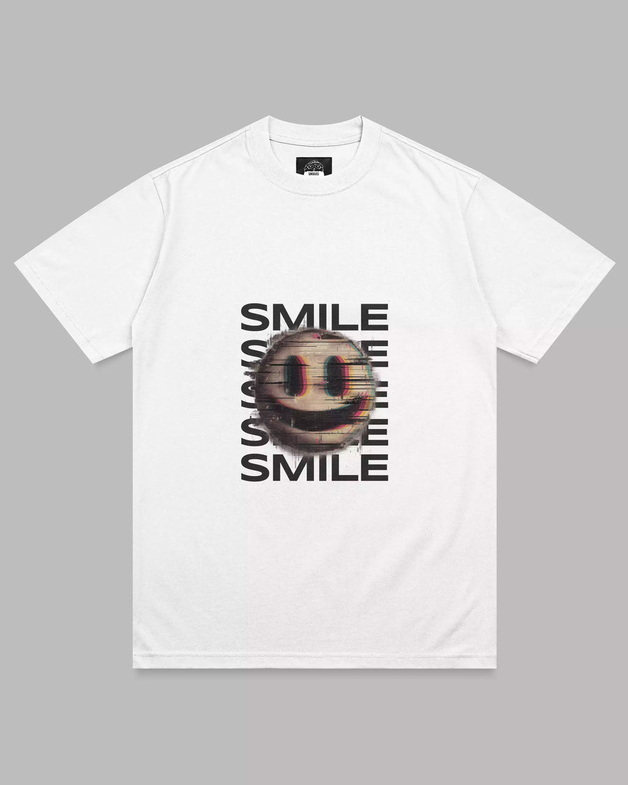 Creepy Smile: White Unisex Tee