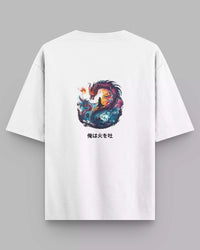 Thumbnail for I Breathe Fire: White Oversized Unisex Tee