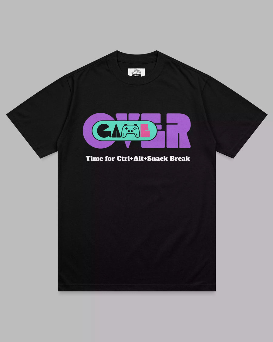 Game Over: Black Unisex Gamer Tee
