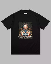 Thumbnail for Send Help: Gaming Addiction Black Unisex Gamer Tee