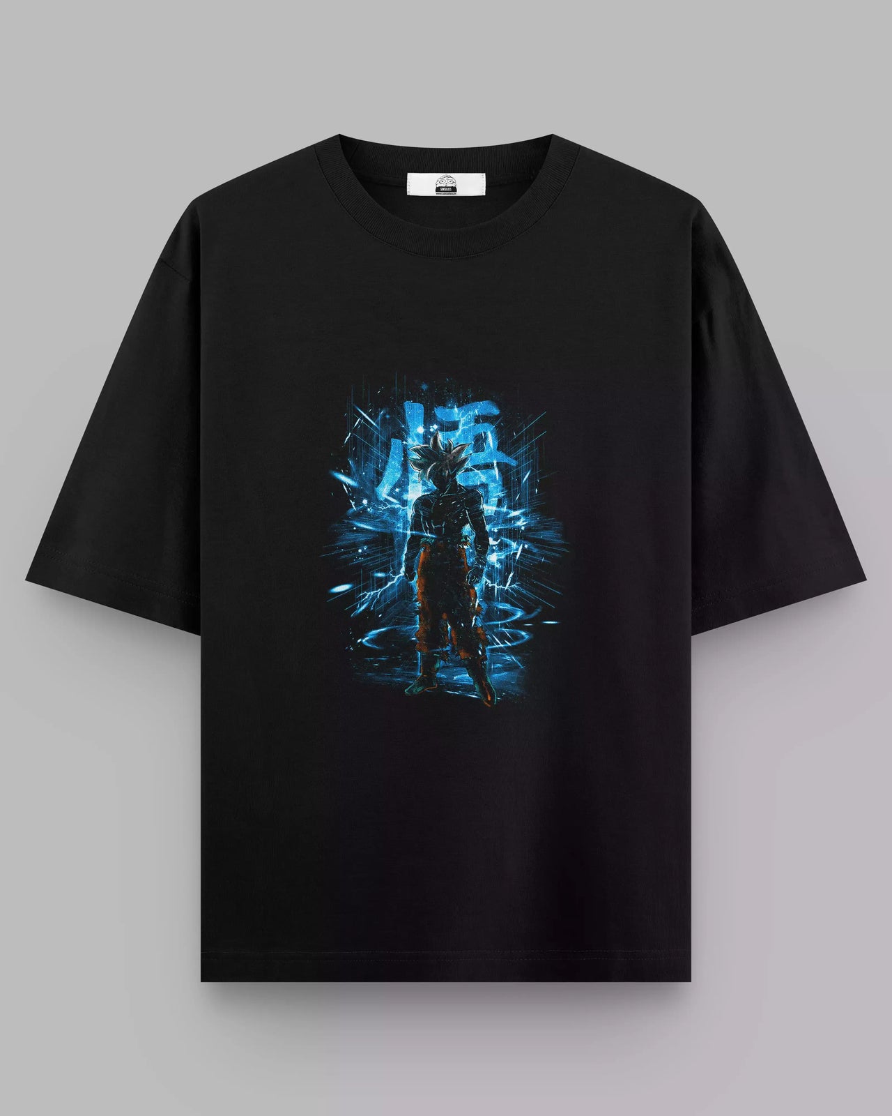 Goku Darkness: Black Oversized Anime Tee