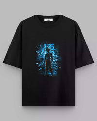 Thumbnail for Goku Darkness: Black Oversized Anime Tee