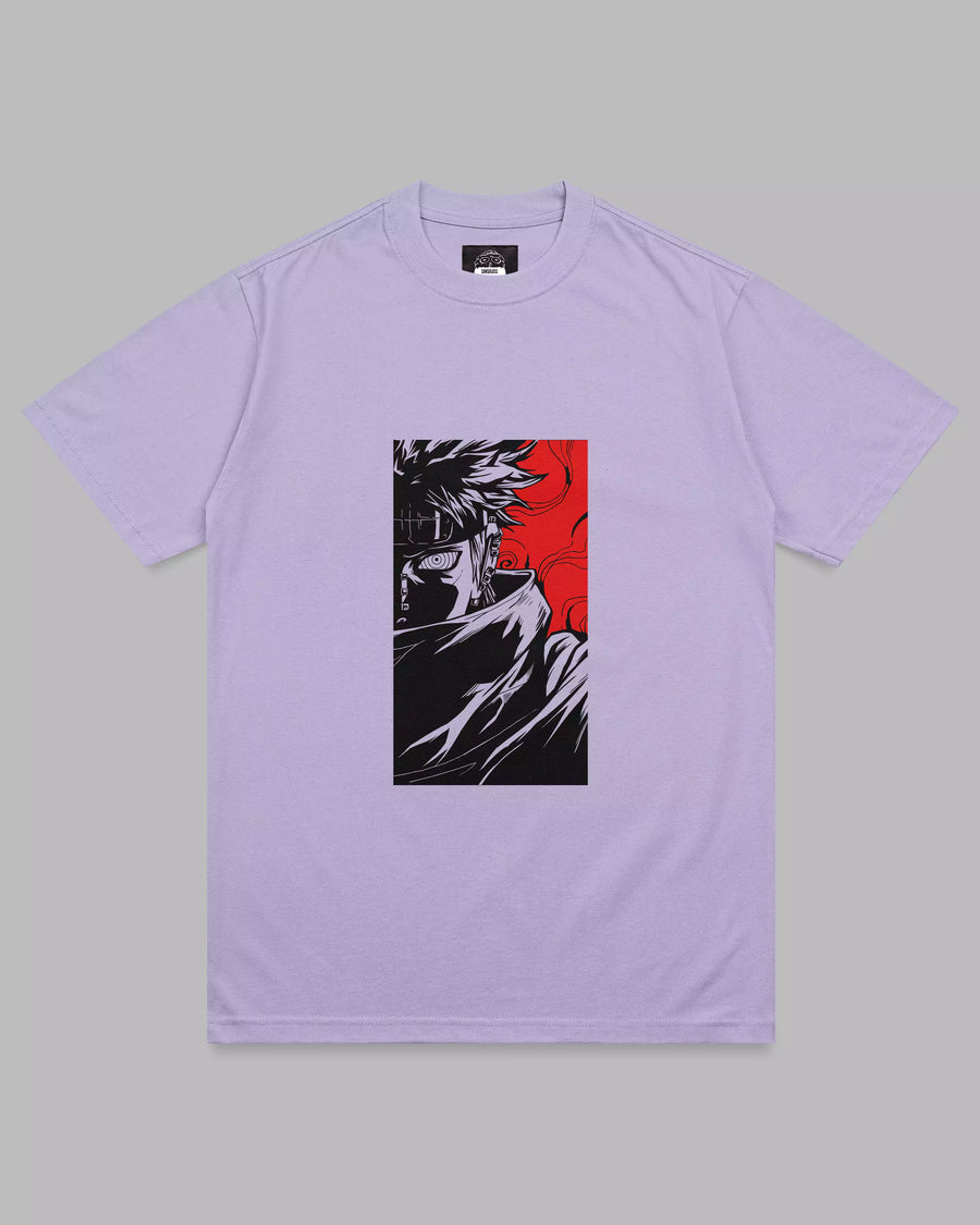 Unleash the Pain: Anime Lavender Unisex Tee