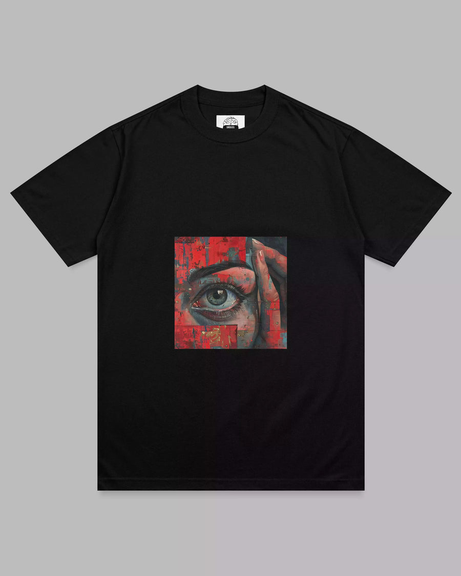 Watching Eye: Unisex Black Tee